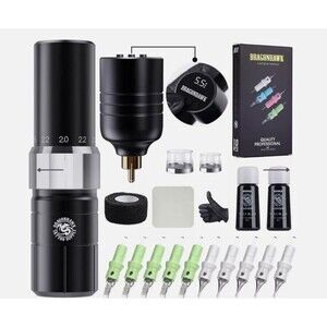 Dragonhawk Tattoo Wireless Starter Kit TZ008LY New Sealed